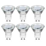 Lepro GU10 LED Bulbs Warm White 2700K, 4W 325lm Spot Light Bulbs, 50W Halogen Spotlight Equivalent, Energy Saving GU10 LED Lightbulbs, 100° Wide Beam, Non-dimmable, Pack of 6