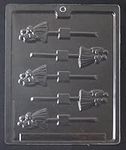 Cybrtrayd W024 Bride and Groom Lolly Chocolate Candy Mold with Exclusive Copyrighted Molding Instructions