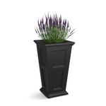 Mayne Inc. Fairfield 5829B Tall Planter, 28-Inch by 16-Inch by 16-Inch, Black
