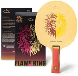 YAN-Wang Professional Ping Pong Paddle,Oneside is External and Otherside is Built-in Arylate Carbon Table Tennis Racket,for Intermediater and Advanced Players or Enthusiast (Single Racket) (CS)