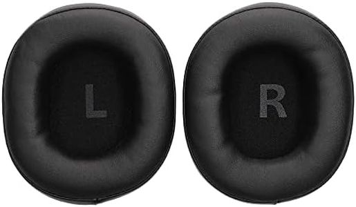 kwmobile Ear Pads Compatible with OneOdio A70 Earpads - 2X Replacement for Headphones - Black