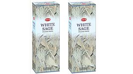 HEM Incense - White Sage (Pack of 2 Boxes) 120 Count Each