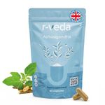 Organic Ashwagandha KSM 66® High Strength Capsules with 5% Withanolides | Pure Ashwagandha Root Extract | Vegan Formula | Natural Sleep Supplement | Anti-Anxiety Supplement | Made in UK