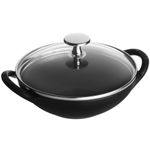 Staub 1311723 Baby Wok, 0.5 Quart, Matte Black