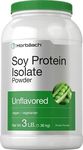 Horbäach Soy Protein Isolate Powder | 3lb | Unflavored | Vegan, Non-GMO, Gluten Free