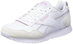 Reebok Women's Royal Glide Trail Running Shoes, Ftwr White Infused Lilac Pure Grey 1, 4 UK