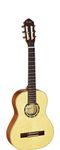 Ortega Guitars Concert Guitar 1/2 Size - Family Series - includes Gig Bag - mahogany / spruce top (R121-1/2), Beige