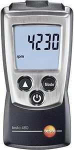 Testo 0560 0460 Pocket Pro Compact Optical Tachometer, 100 to 29999 rpm Range, 2 Type AAA Battery, LED Display