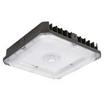 LED Canopy Light 100W, 250-400W HPS/MH, 12.4" x 12.4" Square Ceiling Lights, 5000K 11000lm 100-277Vac IP65 Waterproof for Warehouse Gas Station Car Wash, 10-Year Warranty by Kadision