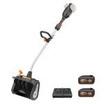 WORX Nitro 40V 12'' Electric Snow Shovel, 4-Car Driveway Cordless Snow Thrower, 2 Speeds Brushless Motor, Adjustable Front Handle, 4.0 Ah Battery and Charger Included, WG460