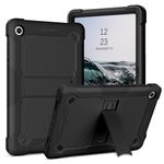 BENTOBEN Samsung Galaxy Tab A9 Plus 11 inch 2023 SM-X210/X216/X218 Case 3 in 1 Heavy Duty Kickstand Rugged Shockproof Hybrid Hard Soft Bumper Drop Protective Tablet Case for Samsung Tab A9+ 2023,Black