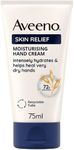 Aveeno Skin Relief Hand Cream Moisturiser for Very Dry Skin 75 ml Pack of 1 with Soothing Triple Oat Complex and Shea Butter for Intense Hydration and Skin Barrier Protection