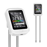 Soil Test Kit, 6-in-1 Soil Meter with Ph, Moisture, Fertility,Sunlight Humidity & Temperature Sensor, 2026 Portable Garden Tools for Indoor & Ourdoor Plant Care, Ideal for Plants Lover Gifts