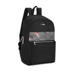 Genie Esme 22L Black Backpack for Women & Girls with 15.6" Laptop Compartment | College Bag for Women & Girls| 4 Zips with Secret Pocket | Water Resistant | Laptop Backpack for Women, Black, 17 Inch,