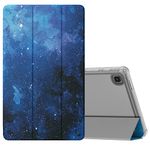 MoKo Case Fits Samsung Galaxy Tab A7 Lite 8.7 Inch SM-T225/T220/T227, Slim Lightweight Smart Case Trifold Stand Case with Soft TPU Translucent Frosted Back Shell for Galaxy Tab A7 Lite - Blue Sky Star