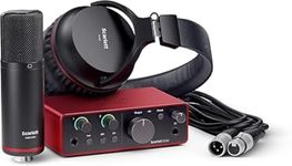 Focusrite Scarlett Solo Studio 4th Gen USB Audio Interface Bundle for the Songwriter, Guitarist, Vocalist or Producer with Condenser Microphone and Headphones for Recording, Streaming, and Podcasting