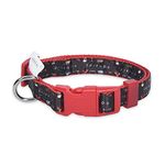 Friends the TV Show Nylon Dog Collar, Black, Large (L), Adjustable Dog Collar with D-Ring, Friends Merch for Dogs