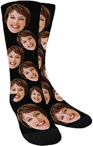 Custom Socks with Face Dog , Your Photo on Personalized Socks with Picture for Men Women