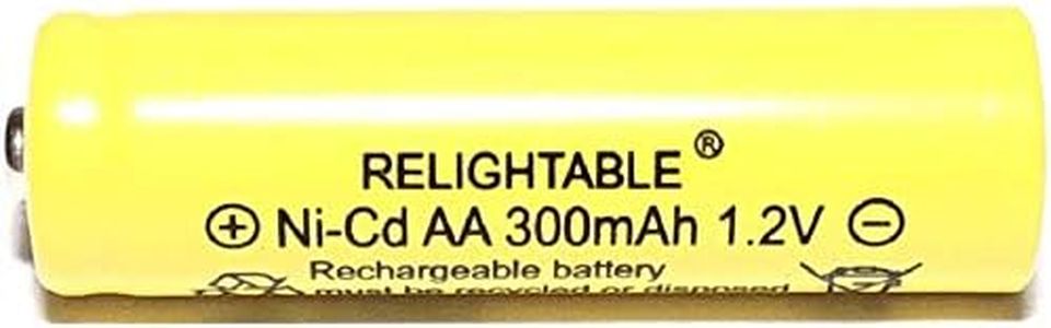 Solar Light AA Ni-CD 300 mAh Rechargable Batteries (Pack of 20)