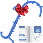 Back and Neck Massager, Full Body Trigger Point Massage Tool, Massage Stick for Pain Relief, Pressure Point Massage Tool, Massage Cane, Massage Hook, Muscle Knot Remover (Blue)