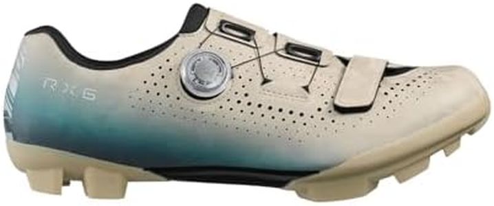 SHIMANO SH-RX600 Men’s Versatile, Performance Gravel Cycling Shoe, Beige/Blue, 10
