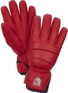 Hestra Women’s Fall Line - Short, Tight-Fitting Freeride 5-Finger Snow Glove for Skiing, Snowboarding and Mountaineering (Women’s Fit) - Red - 6
