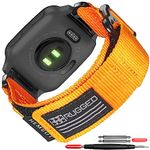 Compatible for Garmin Venu/Venu 2/ Venu 2 Plus/Venu Sq/Venu Sq 2/ Venu Sq Music (Not Venu 2S) Quick Pins Watch Band, Super Rugged Nylon Sports Strap With Woven Loop Design