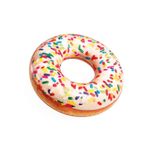 114cm Inflatable Water Float Swimming Pool Ring with Photo Real Effect for 9+ Year Olds | Picture Perfect Sprinkle Donut Tube | Swim Ring for Cool Aesthetic & Parties - Pack of 1