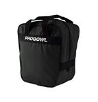 Pro Bowl Single Ball Tenpin Bowling Bag for One Ball & Shoes (Blue)