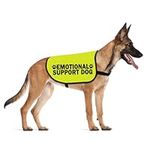 Emotional Support Dog Jacket Vest ESA Service Dogs Walking Slogan Warning Vest (Emotional Medium)