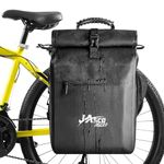 JASCOPRO 3 in 1 Waterproof Luggage Carrier Bag, 25-32L Bike Bag Backpack Bike Bags Rear Luggage Carrier with 16" Laptop Compartment Dirt Repellent