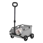 Small Pet Stroller - Four-Wheel Stroller, Lightweight Folding Hand cart | Pet Carriage Rolling Dog Carrier, Pet Travel Carriage Suitable for Dogs and Cats to Travel 7KG Capacity, 51x35x23cm