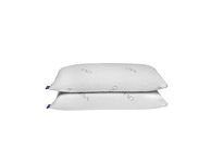 OVA - Queen Size Tri-blend memory foam hypoallergenic pillow, Cooling cover, Firm or Soft Customizable. Machine washable, 100% Made in The U.S.A. 60 Day Risk free trial! (2 Pack, Queen)