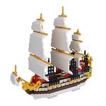 LULUFUN Sailboat Ship Building Blocks Kit DIY Nano Micro Building Blocks Toys,Educational Toy, Gift for Adults and Children(3000 pcs)