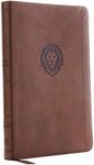 KJV Holy Bible: Thinline Youth Edition, Brown Leathersoft, Red Letter, Comfort Print: King James Version