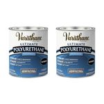 Varathane Water-Based Ultimate Polyurethane, Quart, Semi-Gloss, 2 Pack