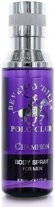 Beverly Hills Polo Club Body Spray for Men - BHPC Champion - Notes of Vanilla, Lily, Oakmoss & Patchouli - Long Lasting Body Mist Cologne Scent - Ideal Gift for Him, 6oz