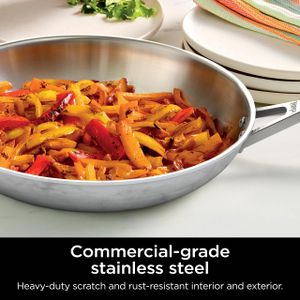Ninja EverClad 12-Piece Cookware Set – Stainless Steel Pots & Pans