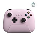 8Bitdo Ultimate 2.4G Wireless Controller, Hall Effect Joystick Update, Gaming Controller with Charging Dock for PC, Android, Steam Deck & Apple (Pastel Pink)