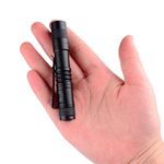 LED Pen Torch Mini Flashlight Super Small Pocket Clip Waterproof Powered by AAA Battery (not Included) Easy Carry Outdoor Gear for Hiking, Camping, Hunting, Fishing