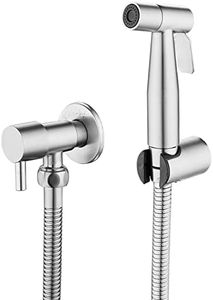 LOSCHEN Kit spruzzatore per bidet in acciaio inox per WC, spruzzatore manuale Shattaf per bagno per animali domestici, igiene personale, bagno, guardaroba, facile da installare