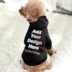 Personalized Pet Sweater Hoodie for Dogs&cat Design Your Own Pet Hoodie Add Name/Text/Photo Custom Puppy Sweatshirt Hooded