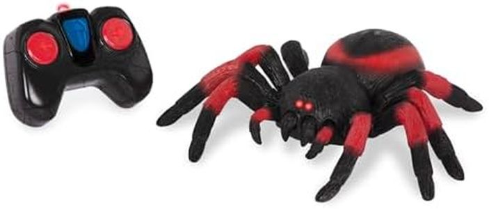 Terra By Battat AN2842Z RC Araignée Lumineuse - Télécommande par Infrarouge - Rouge et Noire - Dès 6 ans