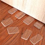 Tahikem 8 Pcs Table Wedge Clear Shim, Plastic Shims Levelers Adjustable Blocks Furniture Wedges, Leveling for Hot Tub Toilet Restaurant Appliance Door Stops, Trimmable Fix Highest Side 1/4" (6.5mm)