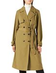 The Drop Women's Noa Trench Coat, Martini Olive, M