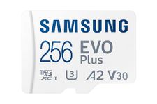 SAMSUNG EVO Plus w/SD Adaptor 256GB Micro SDXC, Up-to 160MB/s, Expanded Storage for Gaming Devices, Android Tablets and Smart Phones, Memory Card, MB-MC256SA/CA [Canada Version]