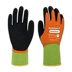 Benchmark 1 Pair Safety Thermal Work Gloves – Lightweight Nylon Gloves with Strong Grip Ideal for Gardening and Constriction Work (XX-Large)