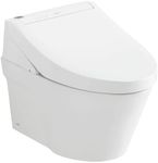 TOTO WASHLET+ AP Wall-Hung Elongated Toilet and WASHLET C5 and DuoFit in-Wall 0.9 and 1.28 GPF Dual-Flush Tank System, Matte Silver - CWT4263084CMFG#MS