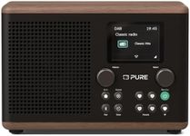 Pure Classic H4 Digital Kitchen Radio with Bluetooth, Coffee Black/Walnut