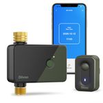Diivoo Sprinkler Timer WiFi with Brass Inlet & Outlet, Garden Water Timer Compatible with Alexa/Google, Irrigation Hose Controller with Multiple Watering Plans, Rain Delay, Manual Watering for Lawn